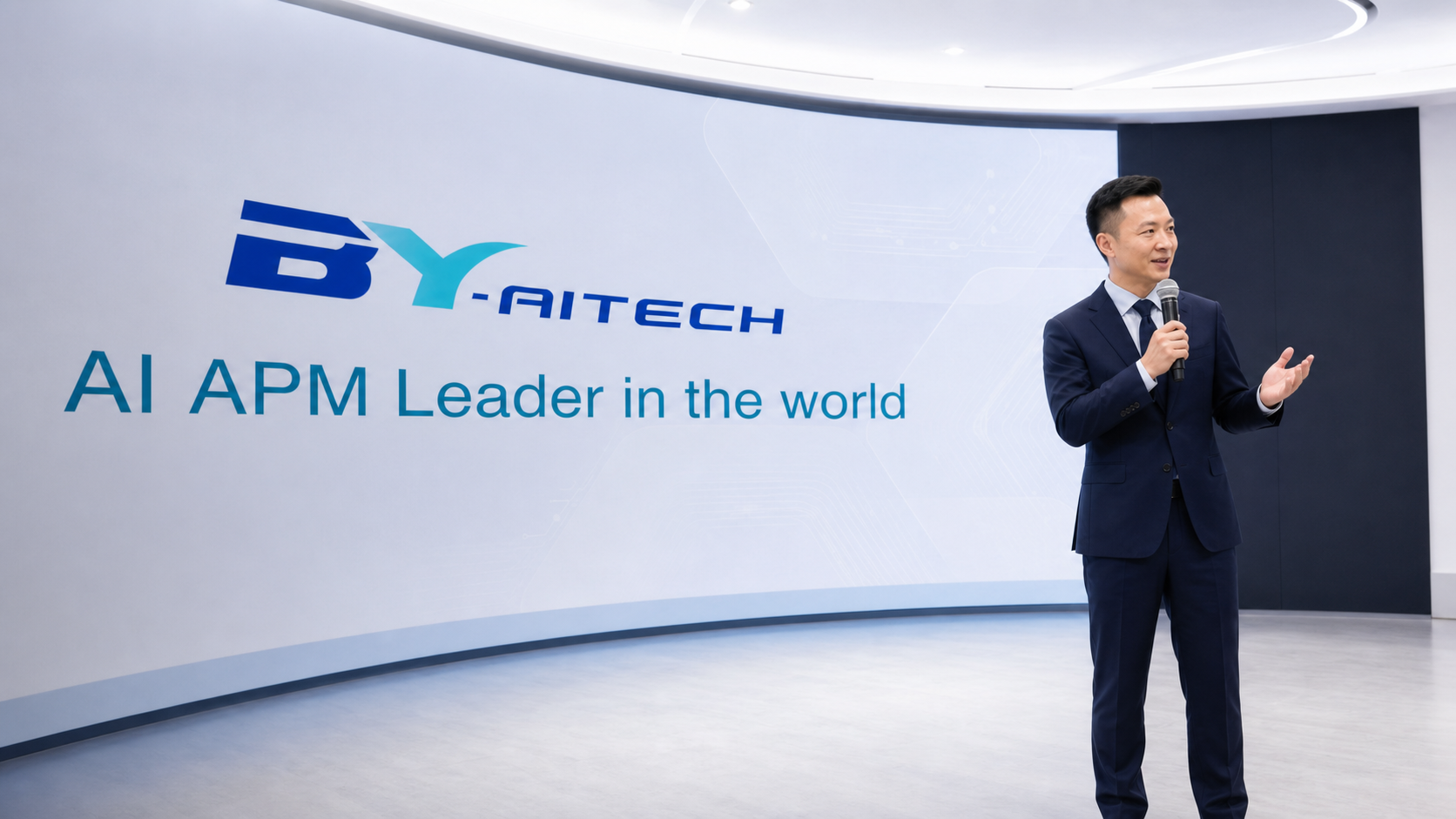 Arthur Lu 於標揚 AI APM 技術發表會演講